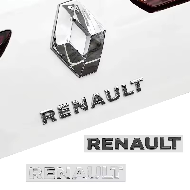 Tech Accessories Logo - 1PC Renault Car Tail Letter Logo