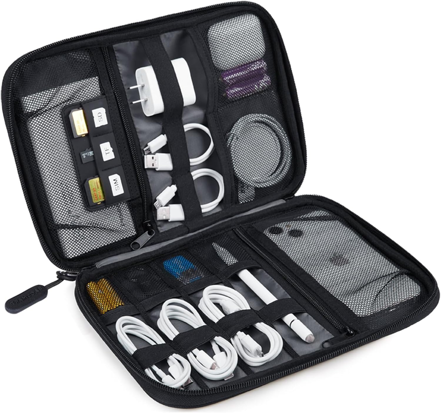 Tech Accessories Case - Large Electronics Travel Organizer Case, Tech