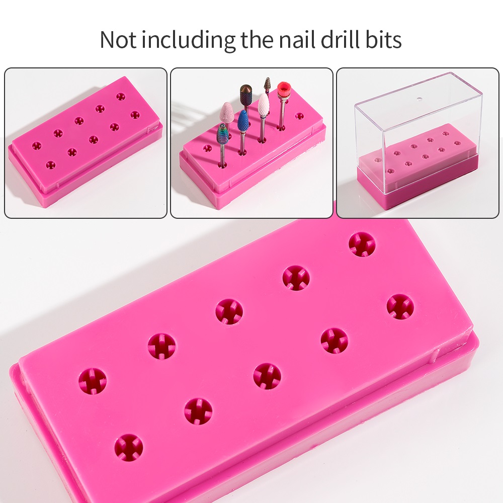 7 /10 Holes Nail Art Bit Stora - Nail Tech Accessories review and price