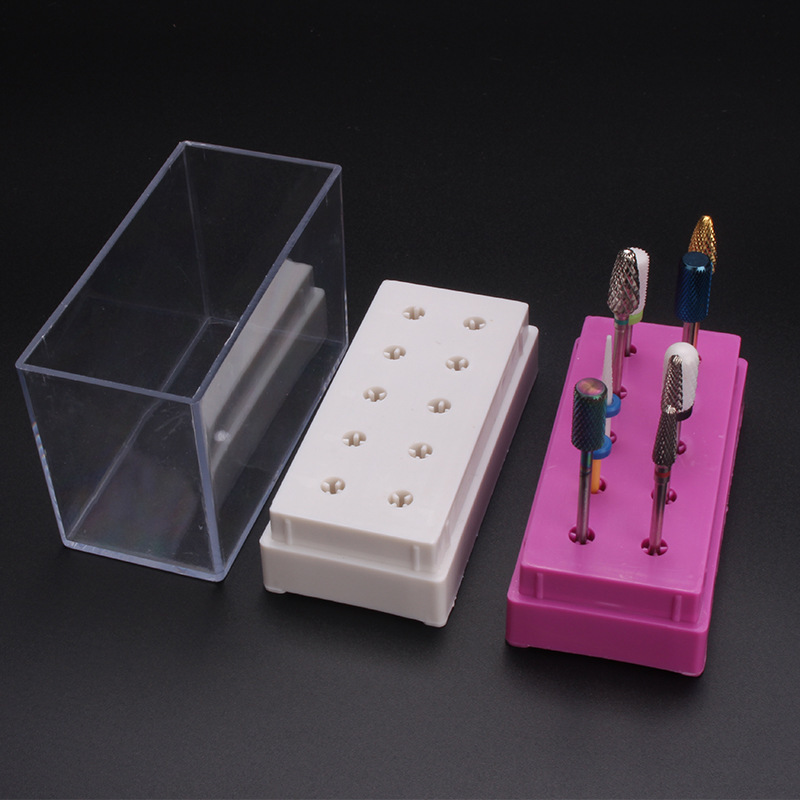 7 /10 Holes Nail Art Bit Stora - Nail Tech Accessories review and price