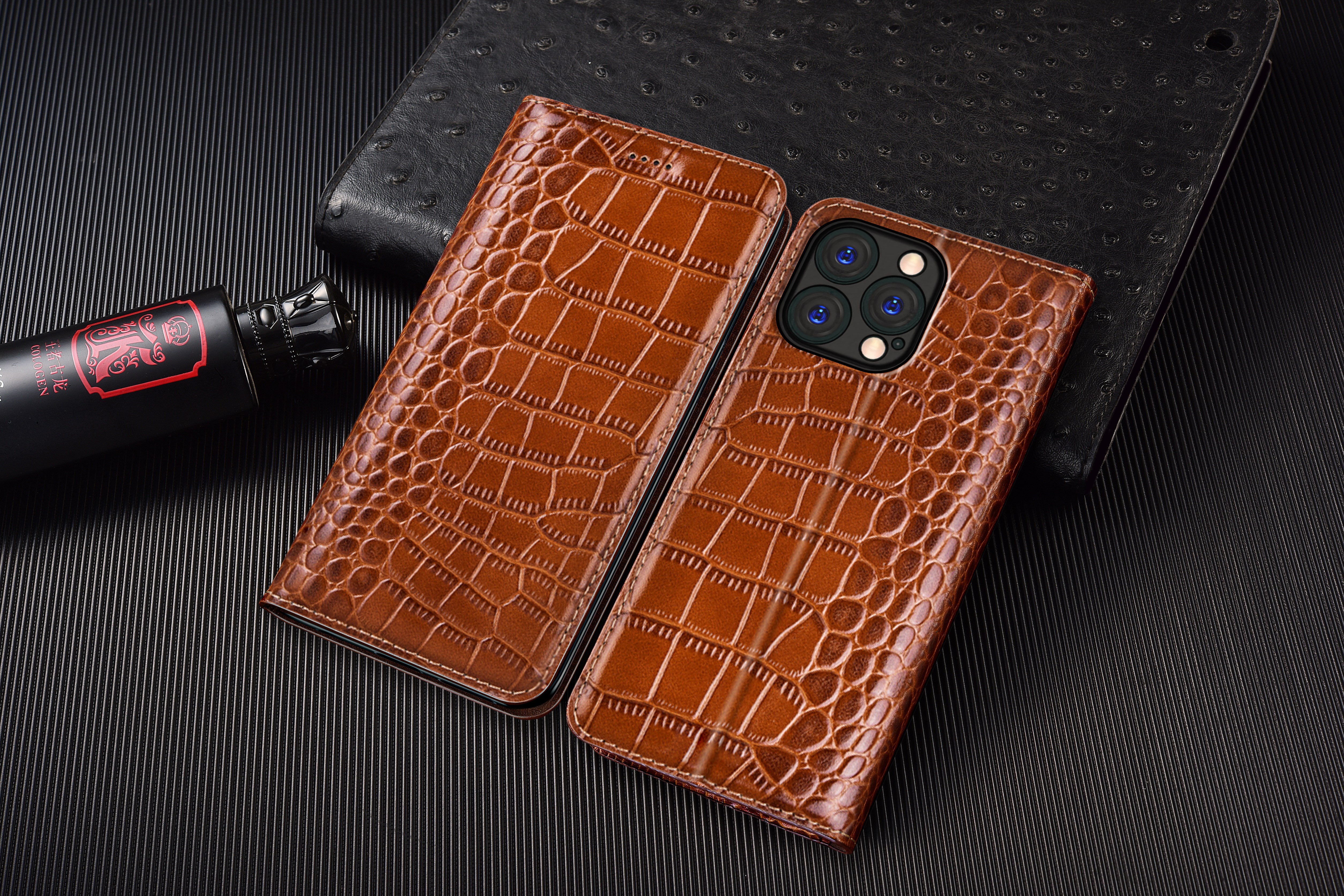 Crocodile Genuine Leather Flip - Tech Accessories Apple review and price