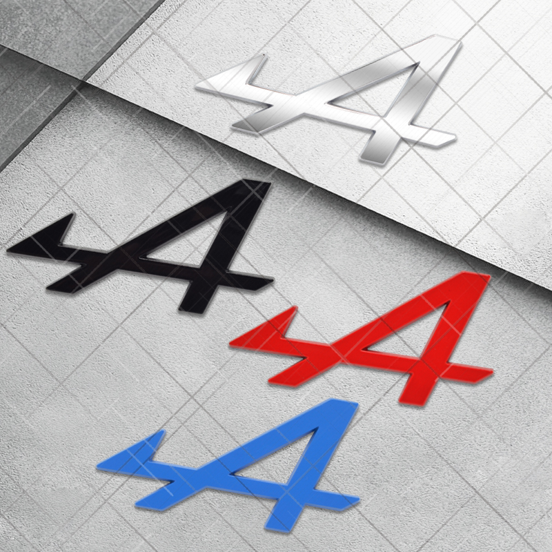 Metal 3D Alpine A Grille Logo  - Tech Accessories Logo review and price