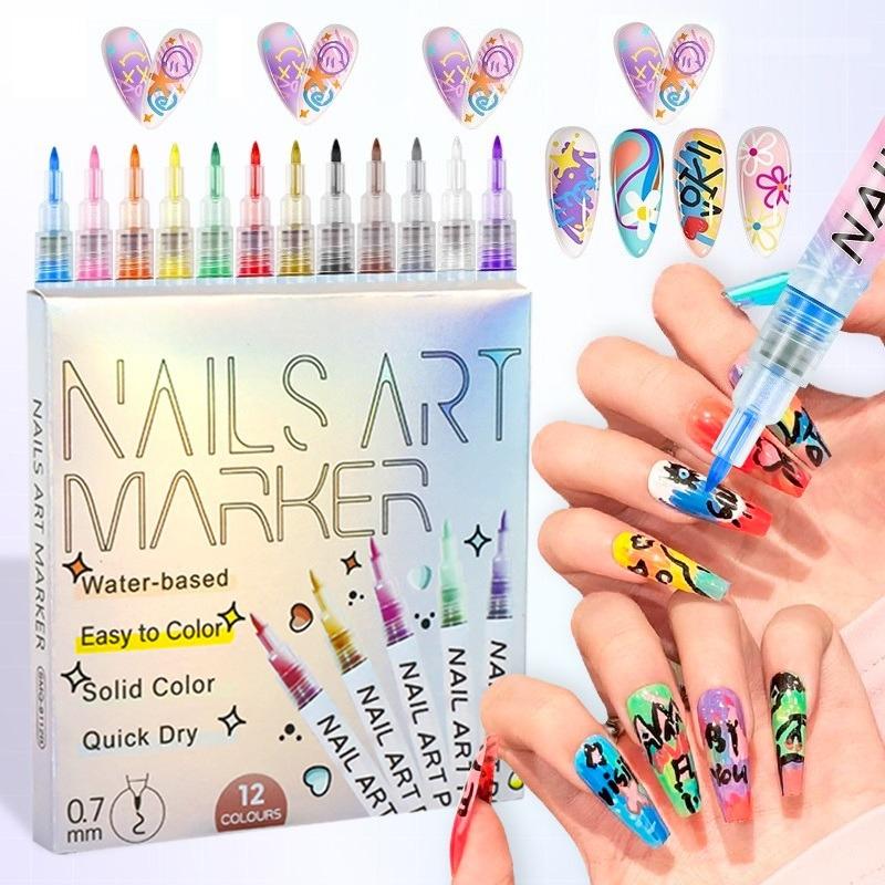 12Pcs/Set Nail Acrylic Graffit - Nail Tech Accessories review and price
