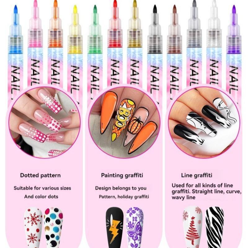 12Pcs/Set Nail Acrylic Graffit - Nail Tech Accessories review and price