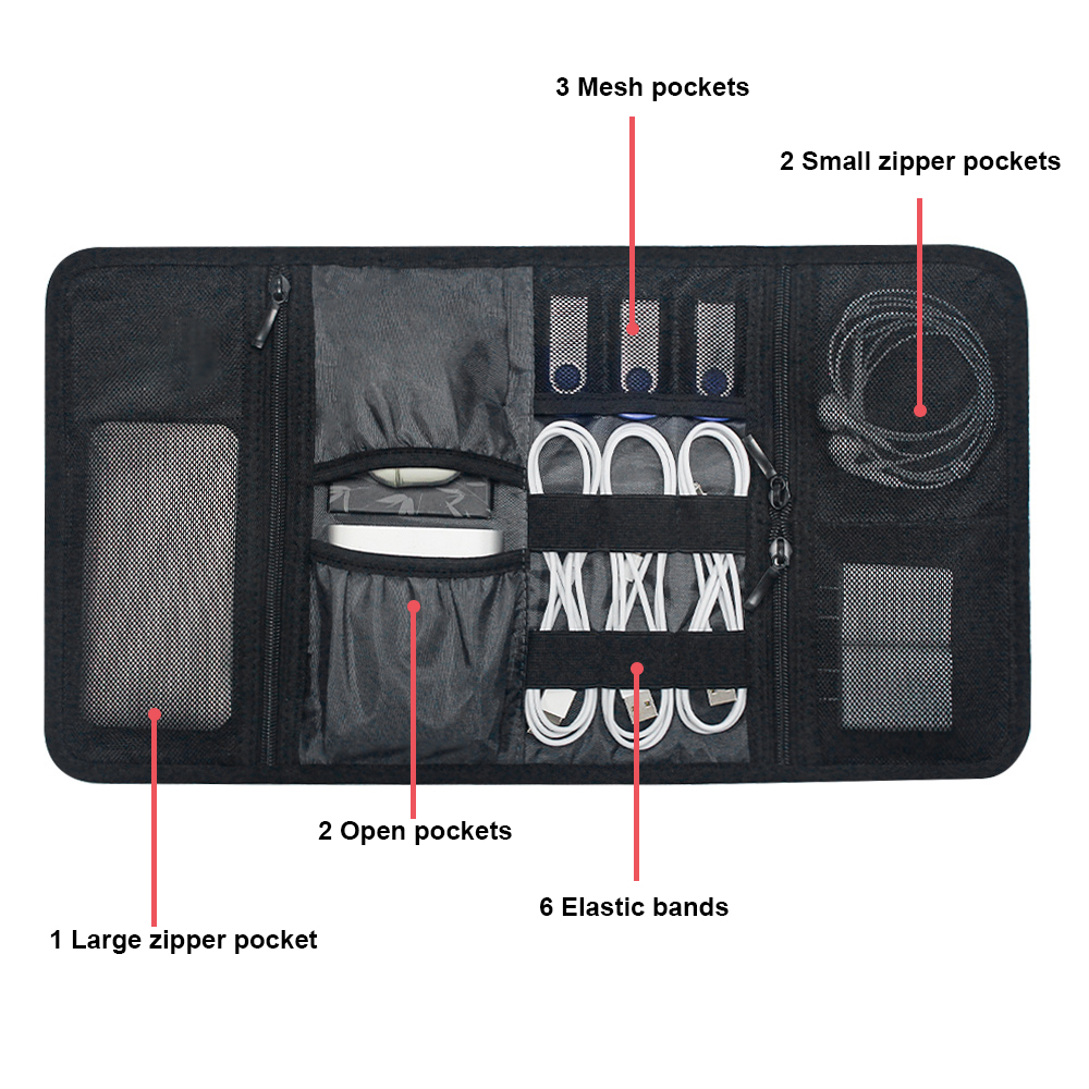 Portable Foldable Travel Cable - Tech Accessories Case review and price
