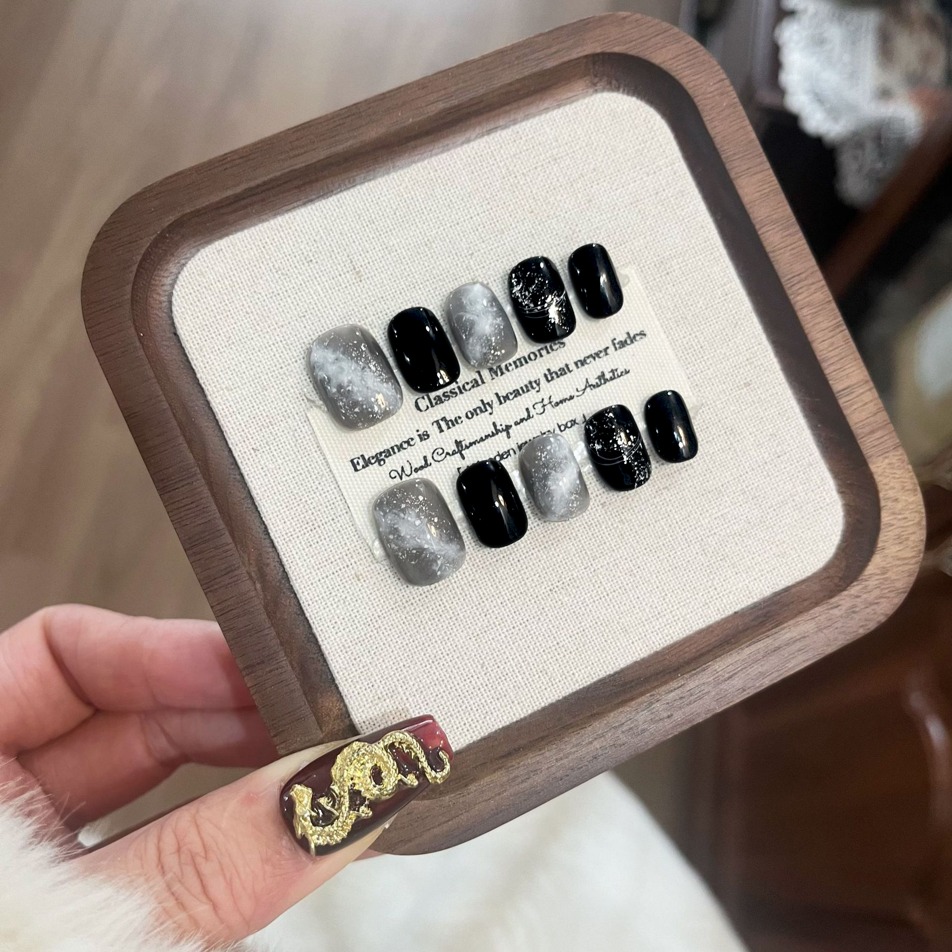 10pcs Press on Nails Light Lux - Nail Tech Accessories review and price