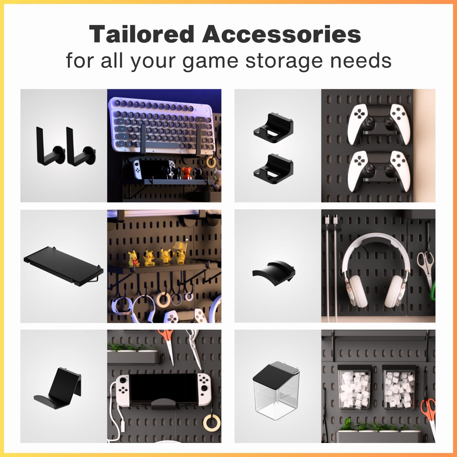 33x22 Inch Black Peg Board Org - Tech Accessories Products review and price
