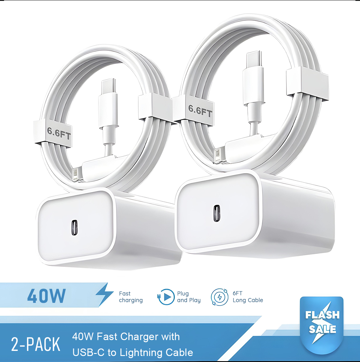 2-4 Set 40W Fast Charger for i - Tech Accessories Apple review and price