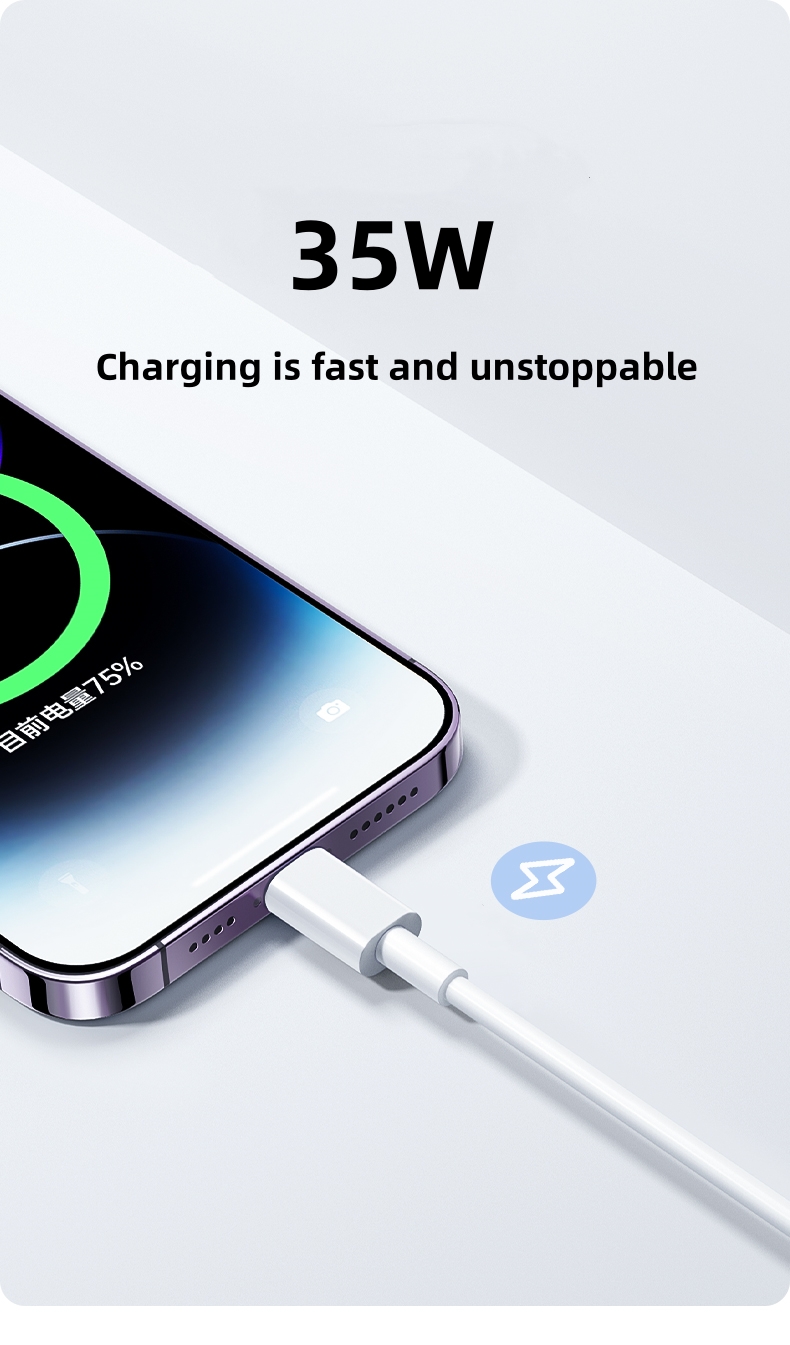 35W USB Cable For iPhone 14 13 - Tech Accessories Apple review and price