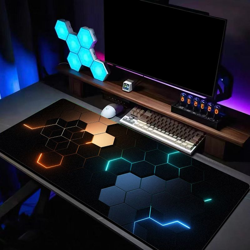 VIKAMA Hexagon Neon Gaming Mou - Tech Accessories For Home Office review and price